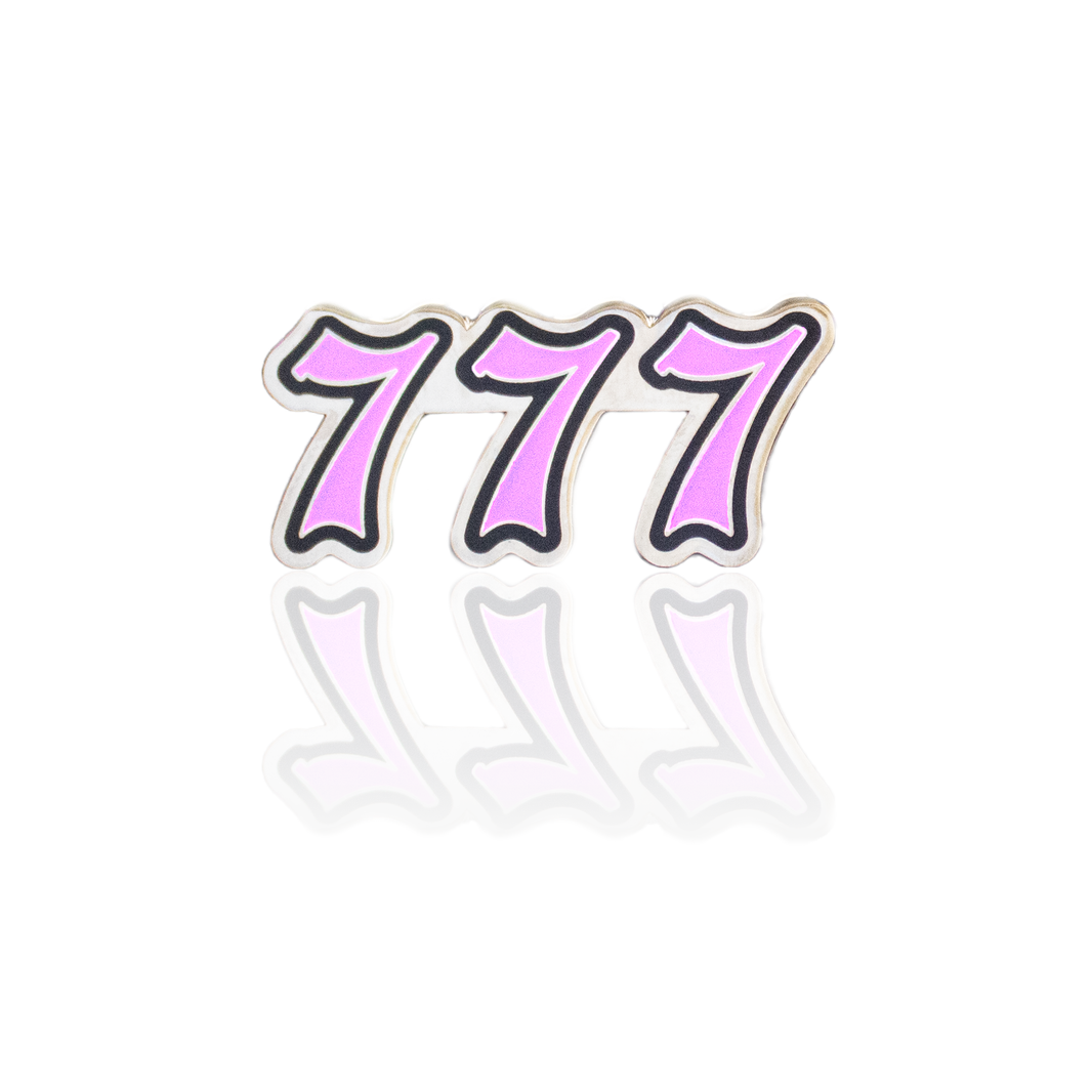 TRIPLE SEVENS PIN [PINK]